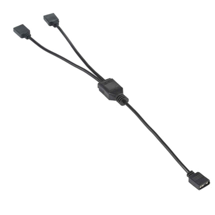 3 Pin 5V 1 to 2 Motherboard AURA RGB PC Cooling Extension Cable for Asus, 1 to 2