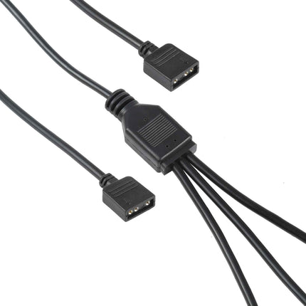 3 Pin 5V 1 to 3 Motherboard AURA RGB PC Cooling Extension Cable for Asus, 1 to 3