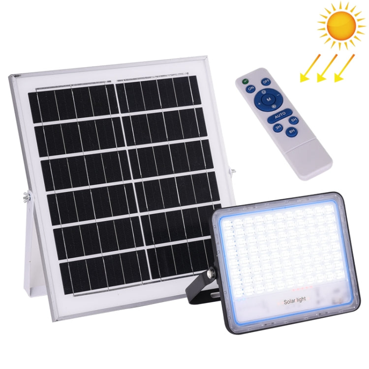 200W SMD 2835 176 LEDs Solar Powered Timing LED Flood Light with Remote Control, 200W