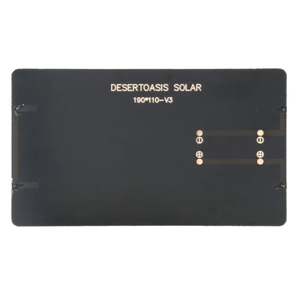 5 V, 3 W, 600 mAh, DIY-Sonnenenergie-Batterie, Solarpanel-Modulzelle, Größe: 110 x 190 mm, 5 V, 3 W, 600 mAh, 110 x 190 mm