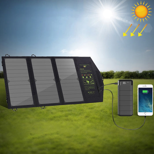 ALLPOWERS 5V 21W Tragbares Telefonladegerät Solarladung Dual USB-Ausgang Handyladegerät