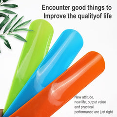 5 PCS 019 Plastic Shoehorn Household Shoes Auxiliary Shoe Puller, Specification: Curved, Color Random Delivery