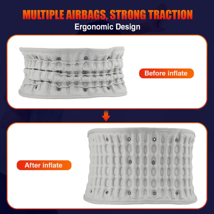 Hailicare Rechargeable Massage Inflatable Belt Warm Electric Heating Belt Without Cloth Bag