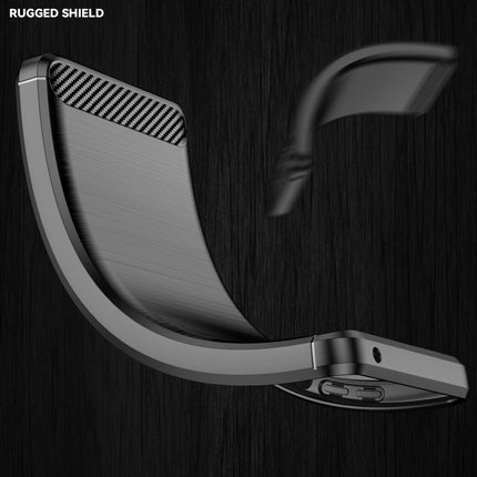 Brushed Texture Carbon Fiber Shockproof TPU Case for Sony Xperia XZ3