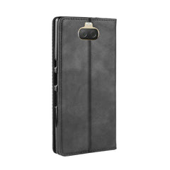 Magnetic Buckle Retro Texture Horizontal Flip Leather Case for Sony Xperia 10 Plus, with Holder & Card Slots & Wallet