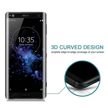 For Sony Xperia XZ2 0.3mm 9H Surface Hardness 3D Full Screen Tempered Glass Film