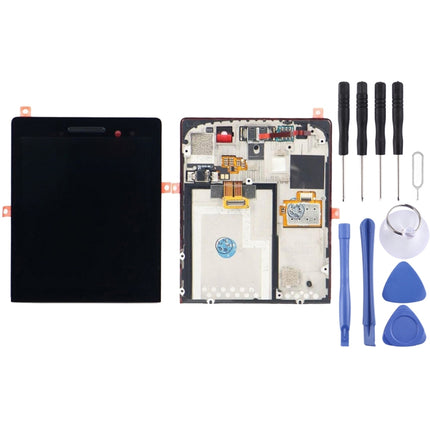 LCD Screen and Digitizer Full Assembly with Frame for BlackBerry P9983, BlackBerry P9983