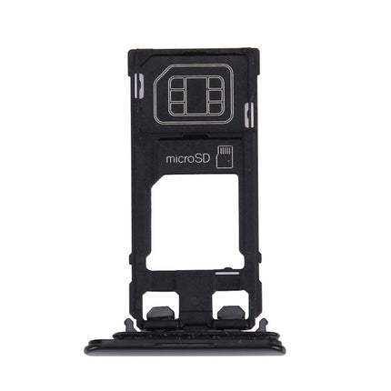 SIM Card Tray + Micro SD Card Tray for Sony Xperia XZ (Single SIM Version), For Xperia XZ Single SIM Black, For XZ Single SIM