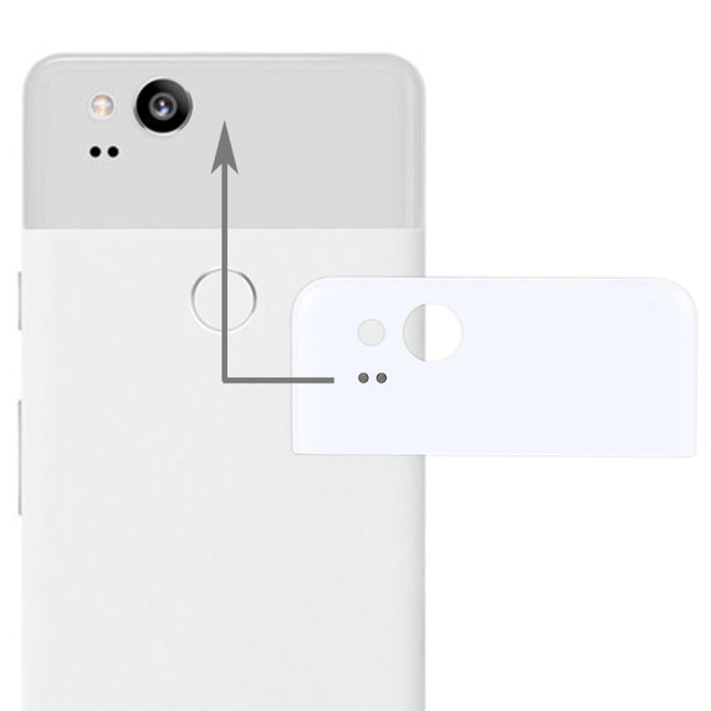 Google Pixel 2 Back Cover Top Glass Lens Cover, For Google Pixel 2
