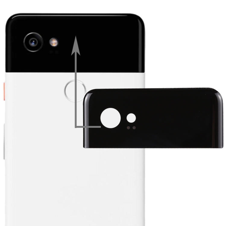 Google Pixel 2 XL Back Cover Top Glass Lens Cover, For Pixel 2 XL
