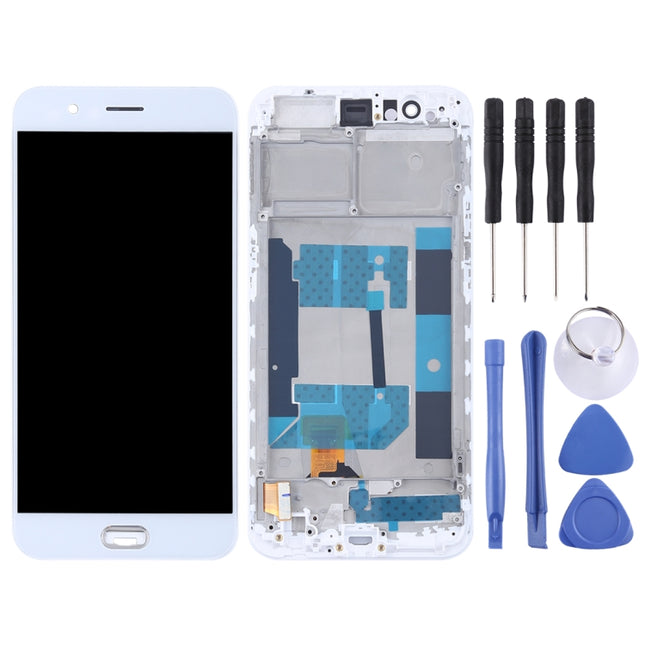 TFT Materials LCD Screen and Digitizer Full Assembly with Frame for OPPO R11, For OPPO R11