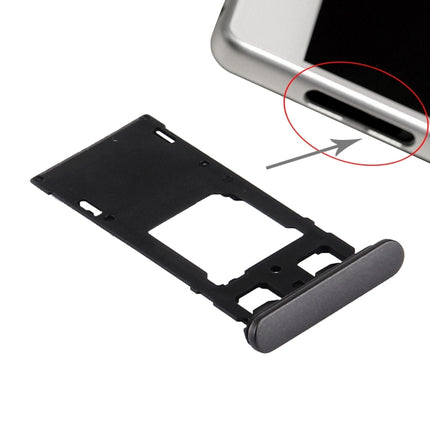 SIM Card Tray + Micro SD / SIM Card Tray + Card Slot Port Dust Plug for Sony Xperia X (Dual SIM Version), For Xperia X Dual SIM White, For Xperia X Dual SIM, For Xperia X Dual SIM Rose