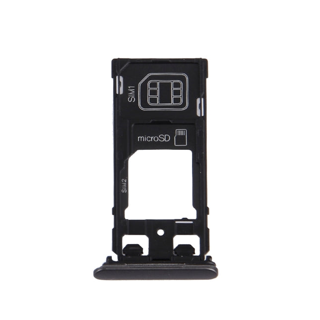 SIM Card Tray + Micro SD / SIM Card Tray + Card Slot Port Dust Plug for Sony Xperia X (Dual SIM Version), For Xperia X Dual SIM, For Xperia X Dual SIM Rose, For Xperia X Dual SIM White