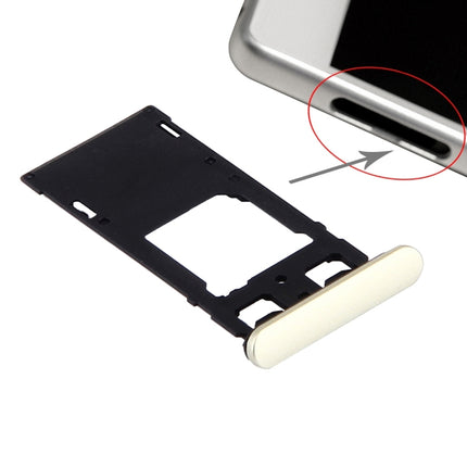 SIM Card Tray + Micro SD / SIM Card Tray + Card Slot Port Dust Plug for Sony Xperia X (Dual SIM Version), For Xperia X Dual SIM White, For Xperia X Dual SIM, For Xperia X Dual SIM Rose