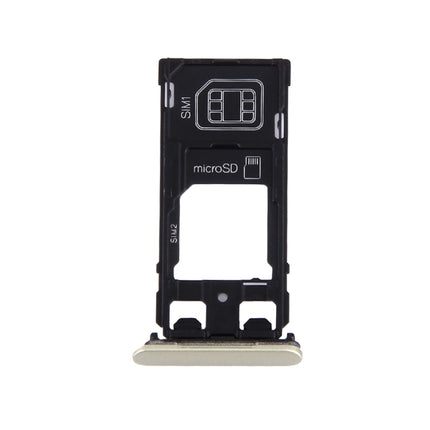 SIM Card Tray + Micro SD / SIM Card Tray + Card Slot Port Dust Plug for Sony Xperia X (Dual SIM Version), For Xperia X Dual SIM, For Xperia X Dual SIM Rose, For Xperia X Dual SIM White