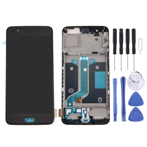 For OnePlus 5  Digitizer Full Assembly with Frame OEM LCD Screen