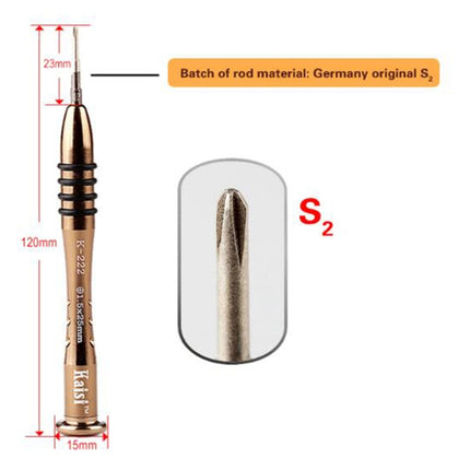 Kaisi K-222 Precision Screwdrivers Professional Repair Opening Tool for Mobile Phone Tablet PC (Five star: 1.2), Five star: 1.2