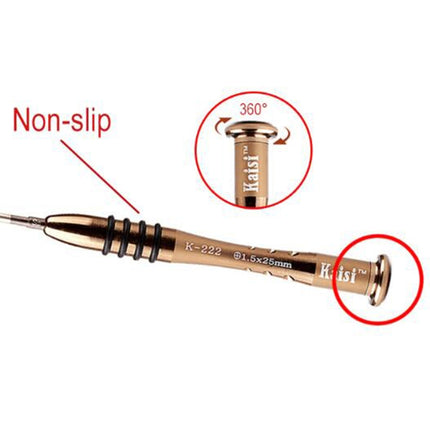 Kaisi K-222 Precision Screwdrivers Professional Repair Opening Tool for Mobile Phone Tablet PC (Five star: 1.2), Five star: 1.2