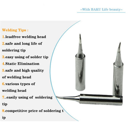BAKU BK-9033 3 in 1 Lead-free Soldering Iron Tip for Solder Station, BK-9033