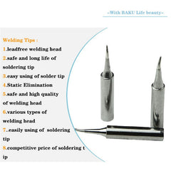 BAKU BK-9033 3 in 1 Lead-free Soldering Iron Tip for Solder Station, BK-9033