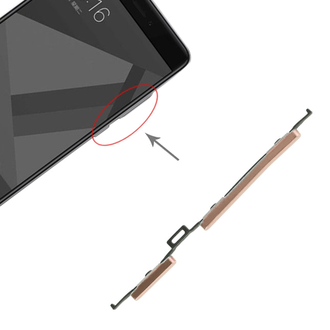 Power Button and Volume Control Button for Xiaomi Redmi Note 4X, For Xiaomi Redmi Note 4X