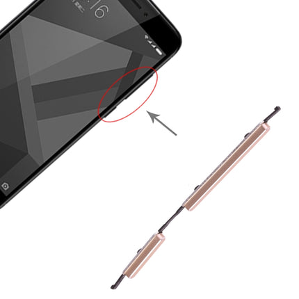 Power Button and Volume Control Button for Xiaomi Redmi 4X, For Xiaomi Redmi 4X