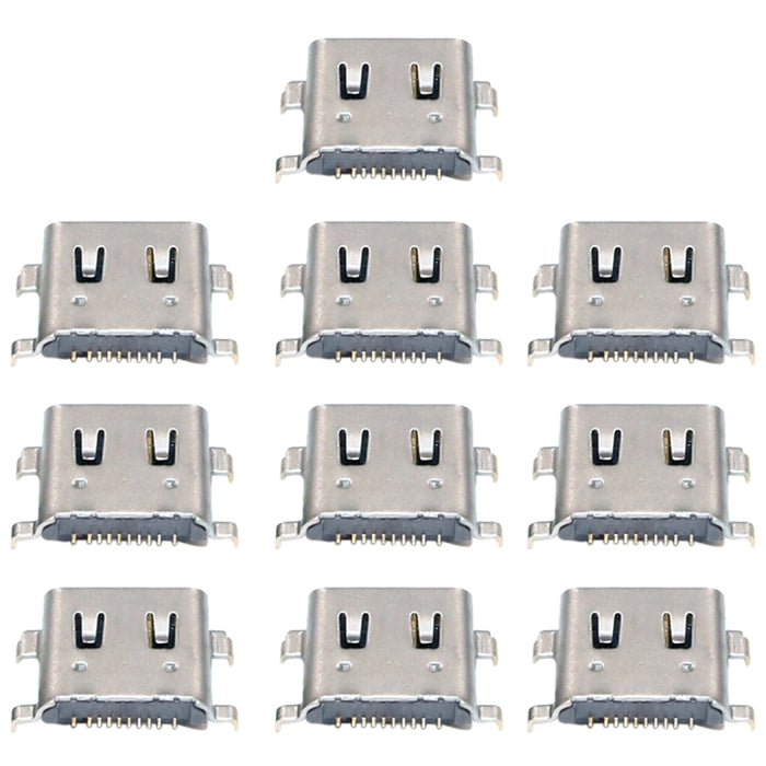 10 PCS Charging Port Connector for Motorola Moto M XT1662, For Moto M
