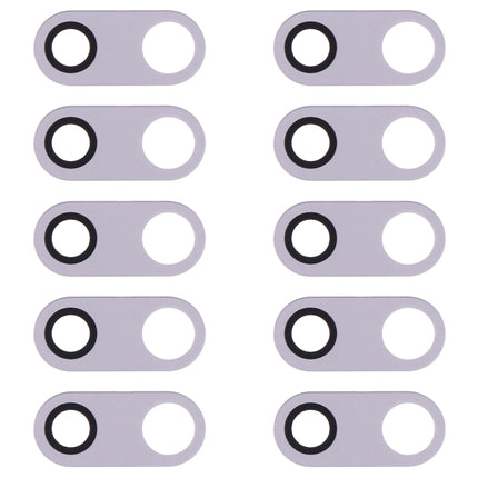 10 PCS Back Camera Lens for LG V30 H930 H933, For LG V30 (Black), For LG V30 (Silver)