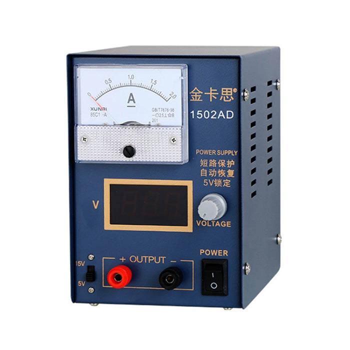 Kaisi KS-1502AD 15V 2A DC Power Supply Voltage Regulator Stabilizer Ammeter Adjustable Power Supply Repair Tools , EU Plug, EU Plug, US Plug