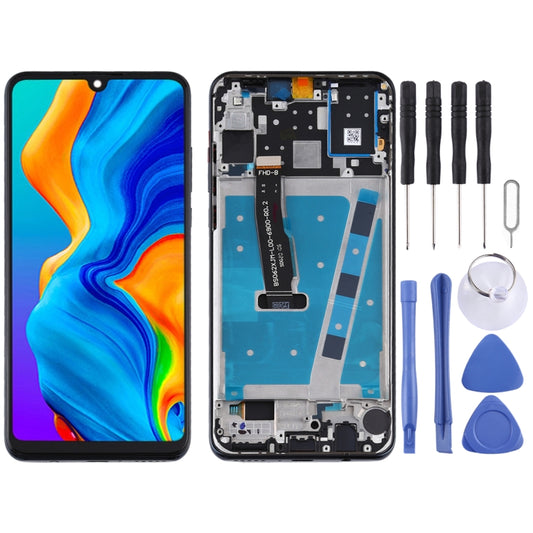 LCD Screen and Digitizer Full Assembly with Frame for Huawei P30 Lite / Nova 4e (RAM 6G / High Version), For Huawei P30 Lite(High Version)