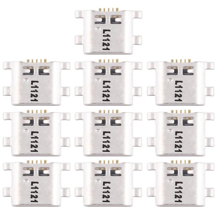10 PCS Charging Port Connector for Huawei P smart (Enjoy 7S), For Huawei P smart