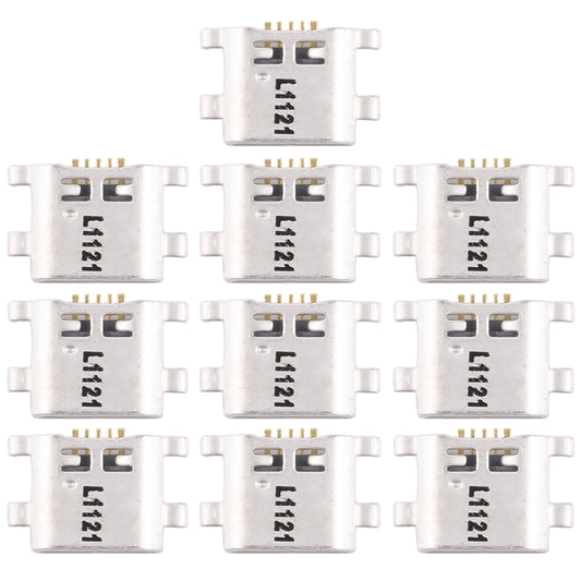 10 PCS Charging Port Connector for Huawei P smart (Enjoy 7S), For Huawei P smart