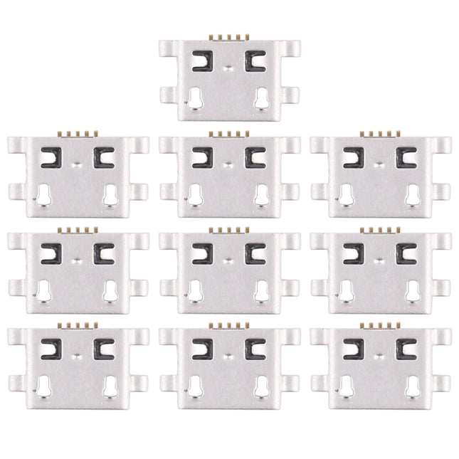 10 PCS Charging Port Connector for Huawei Y6, For Huawei Y6