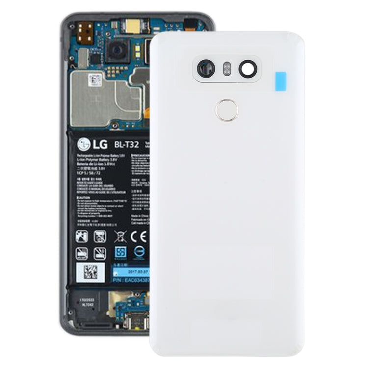 Akkudeckel hinten mit Kameraobjektiv und Fingerabdrucksensor für LG G6 / H870 / H870DS / H872 / LS993 / VS998 / US997, für LG G6 mit Kameraobjektiv, für LG G6