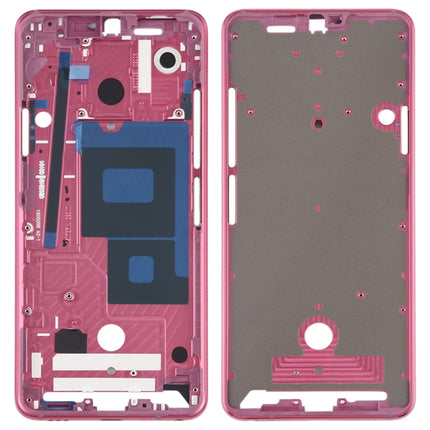 Marco de pantalla LCD de carcasa frontal para LG G7 ThinQ/G710, para LG G7 ThinQ, para LG G7 ThinQ (rosa)