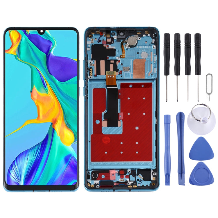 LCD Screen and Digitizer Full Assembly with Frame for Huawei P30 Pro, For Huawei P30 Pro (Twilight), For Huawei P30 Pro with Frame, For Huawei P30 Pro (Breathing Crystal)