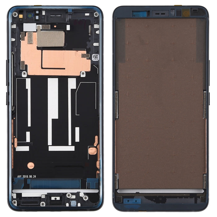 Middle Frame Bezel Plate for HTC U11+, For HTC U11+ (Black), For HTC U11+ (Blue)