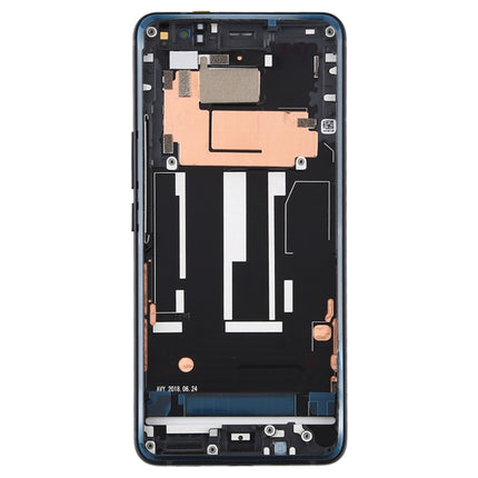 Middle Frame Bezel Plate for HTC U11+, For HTC U11+ (Black), For HTC U11+ (Blue)