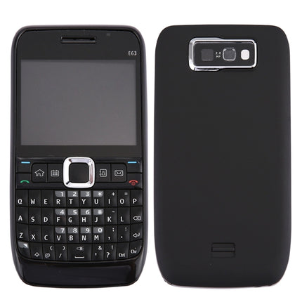 Carcasa completa (cubierta frontal + bisel del marco central + cubierta posterior de la batería + teclado) para Nokia E63, para Nokia E63, para E63 (blanco)