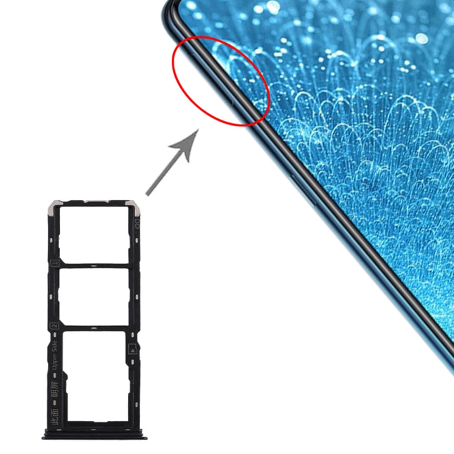For Vivo S1 SIM Card Tray + SIM Card Tray + Micro SD Card Tray, For Vivo S1