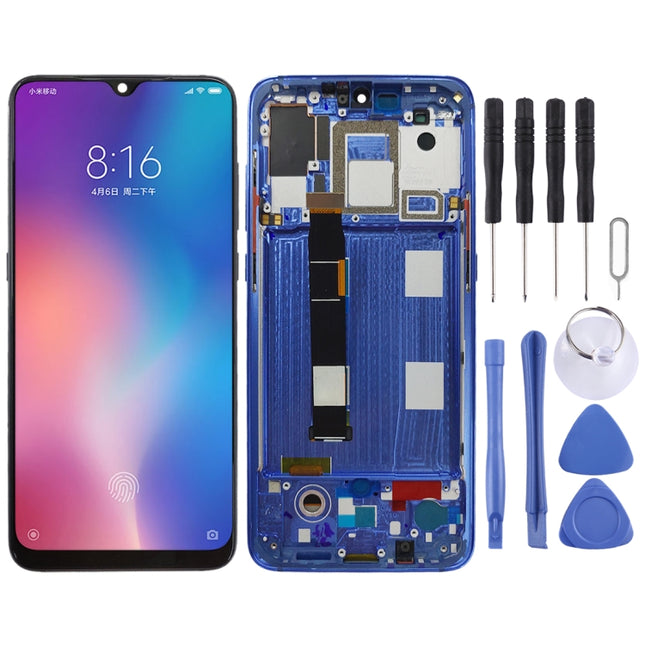 OLED Material LCD Screen and Digitizer Full Assembly with Frame for Xiaomi Mi 9