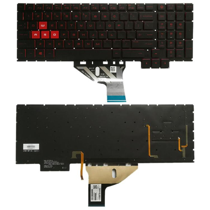 Teclado con retroiluminación para HP Omen 15-CE 15-CE000 15-CE026TX 15-CE005TX 15-CE006TX 15-CE001TX 15-CE002TX, versión estadounidense, para Omen 15-CE (EE. UU.)