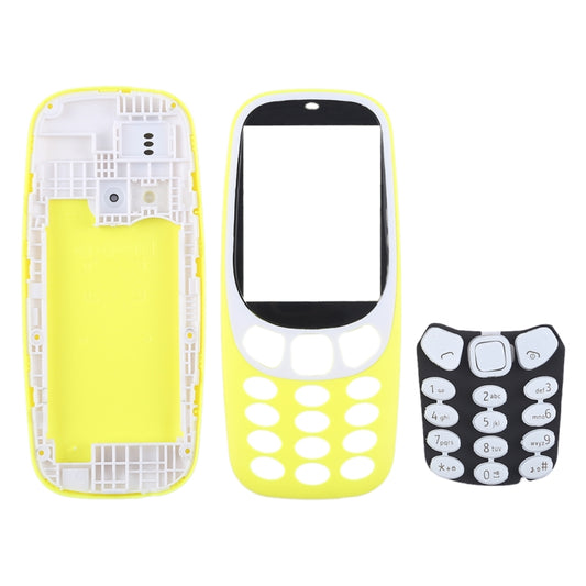 Full Assembly Housing Cover with Keyboard for Nokia 3310, For 3310(Yellow), For Nokia 3310, For  3310(Grey)