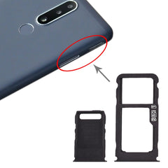 SIM Card Tray + SIM Card Tray + Micro SD Card Tray for Nokia 3.1 Plus