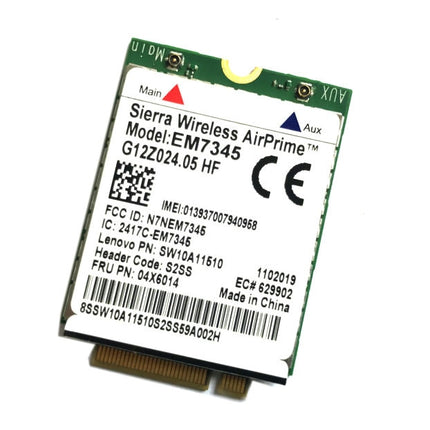 EM7345 4G Module NGFF M.2 WWAN Card 04 x 6014 4G LTE / HSPA + 42Mbps Card for Lenovo IBM / ThinkPad T450 / X240, EM7345