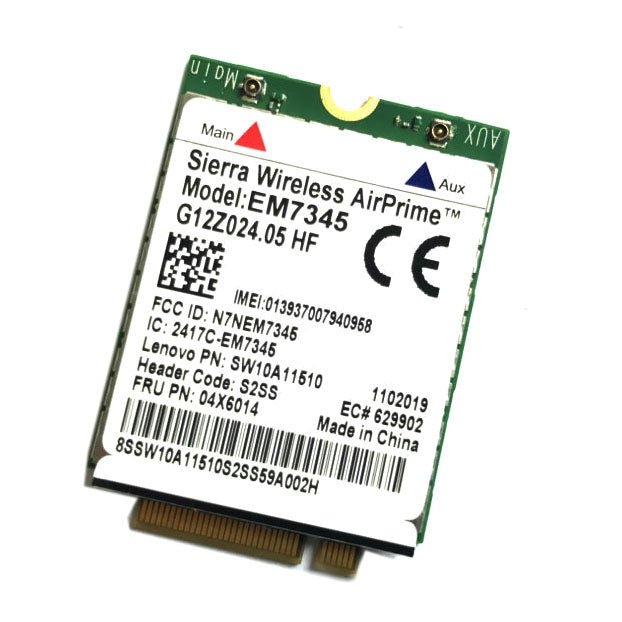 EM7345 4G Module NGFF M.2 WWAN Card 04 x 6014 4G LTE / HSPA + 42Mbps Card for Lenovo IBM / ThinkPad T450 / X240, EM7345