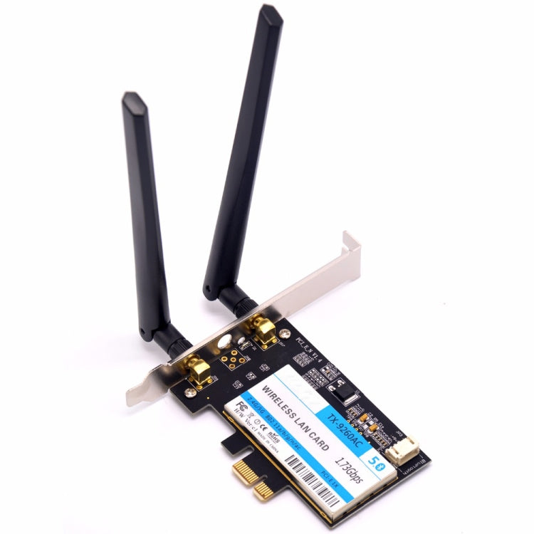 TX-9260AC Wireless-AC Dual Band 802.11ac 1730Mbps Desktop PCI-e WiFi Adapter + Bluetooth 5.0 WLAN Network Card for Intel 9260ac, TX-9260AC 1730Mbps