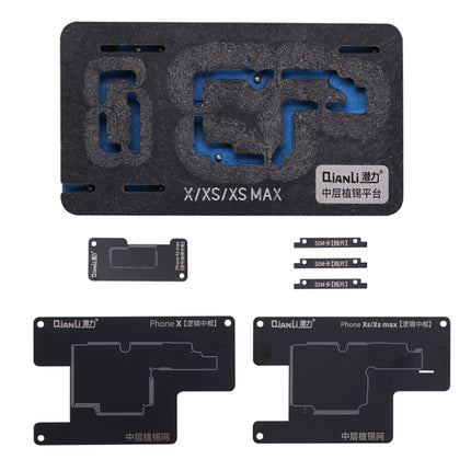 Qianli BGA Reballing Stencil Platform for iPhone X / XS / XS Max, For iPhone X / XS / XS Max