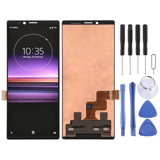 Original LCD Screen and Digitizer Full Assembly for Sony Xperia 1, For Sony Xperia 1