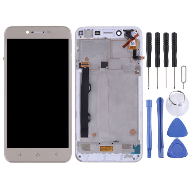 Komplette Montage von LCD-Bildschirm und Digitizer mit Rahmen für Lenovo Vibe K5 Plus A6020A46 A6020l36 A6020l37, für Lenovo Vibe K5 Plus